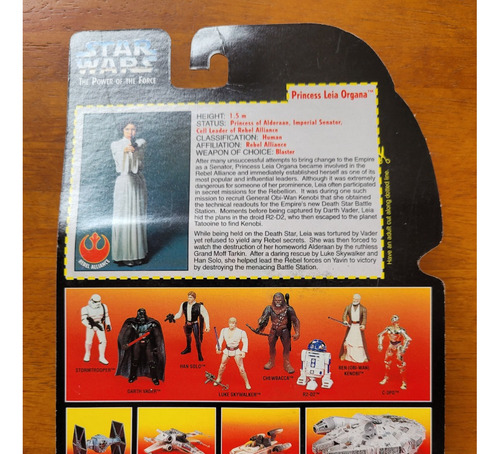 Star Wars Potf, Red Card, Princesa Leia, Nueva Y Sellada