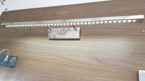 Arandela Articulada Led 10w P/ Quadros Ou Espelhos Banheiro Estrutura Cromado