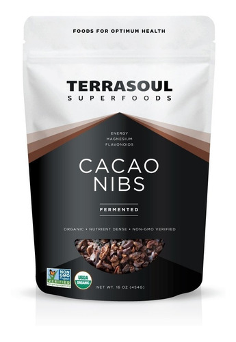 Terrasoul Superalimentos Orgánicos Crudos De Cacao Nibs