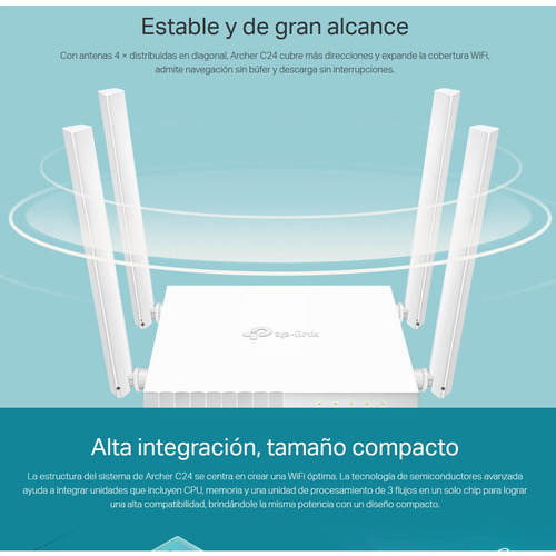 Router Inalámbrico De Banda Dual Ac750, Tp-link Archer C24