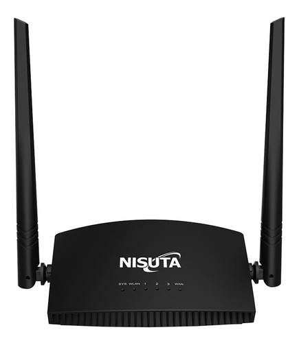 Router Nisuta NSWIR302N negro 1 unidad