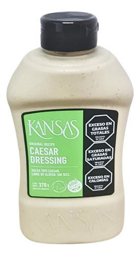 Salsa Caesar Dressing Kansas X 370 Gr Premium ( Sin Tacc ) 