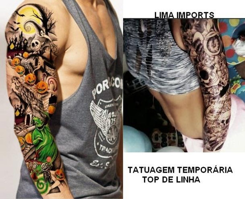 Tatuagem Temporaria Tattoo 3d Falsa Perfeita Frete Grátis