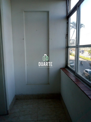 Imagem 7 de 16 de Apartamento Para Venda, 1 Quarto, Frente Mar Em São Vicente, Praia Do Itararé - Ap01422 - 34179637