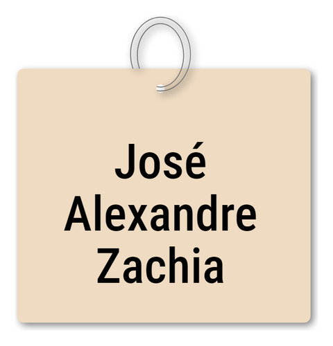 Chaveiro José Alexandre Zachia Mdf Presente C/ Argola