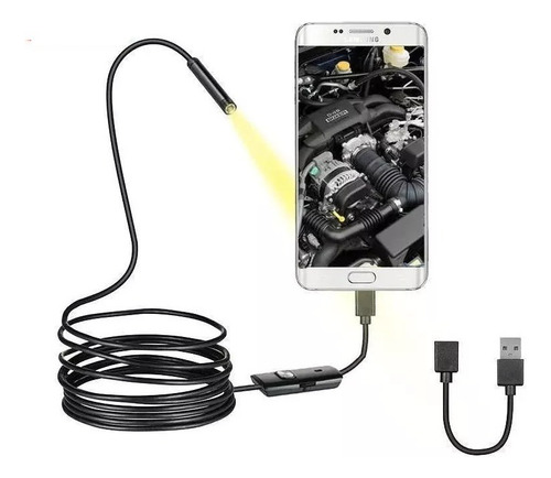 Camara Endoscopica 5m Impermeable Conector V8 Camara Android