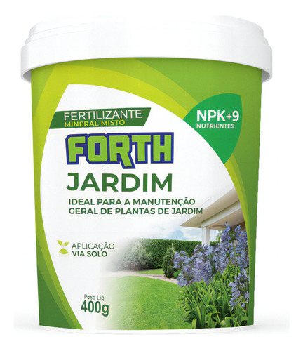 Adubo Fertilizante Forth Jardim 400g Gramado Vaso Jardineira