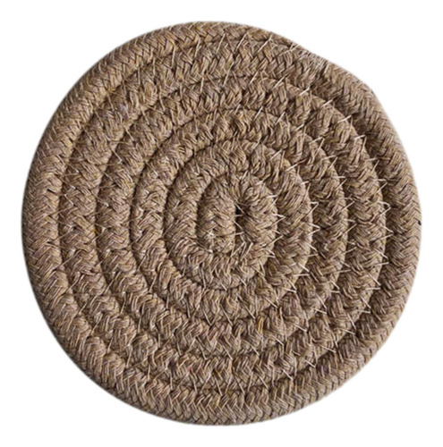 4 Mantel Individual Trenzado De Cuerda De Algodón, 11cm