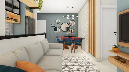 Imagem 10 de 12 de Lançamento - Apartamento 2 Dormitórios (1 Suíte). Varanda Gourmet - 54m² - Americana - Ap0003