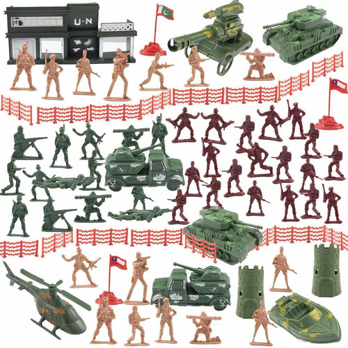 Juego De La Base Militar De 3 Toneladas, 307 Unidades De Fig
