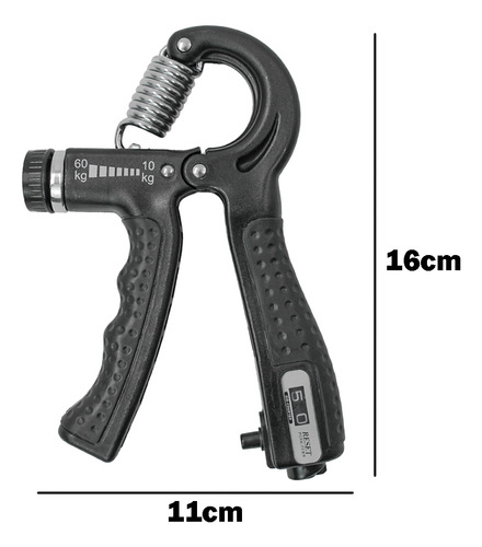 Hand Grip Mão Ajustavel 60kg C/ Contador Flexor De Punho
