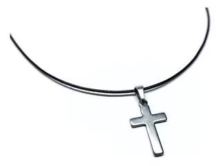 Collar Gargantilla Cruz Acero Hombre Mujer