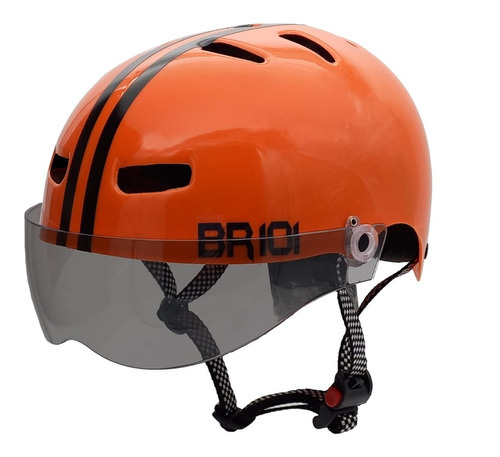 Capacete Para Scooter Elétrica Bicicleta Patinete Cor Laranja Tamanho G Cristal