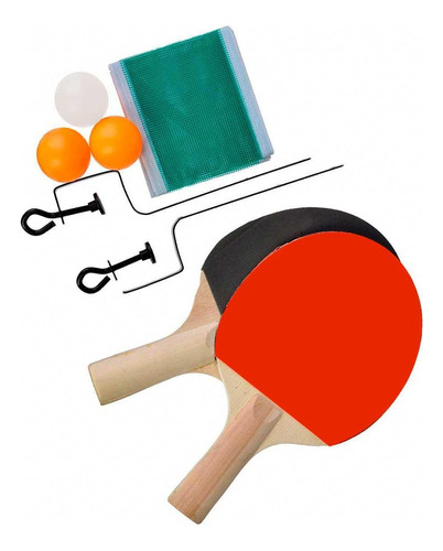 Kit Raquete Ping Pong Com Rede - Centercoisas Sp48964