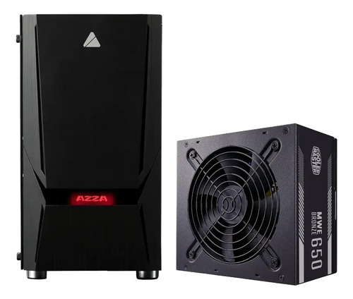 Gabinete Gamer Azza 110f M-atx + Fuente 650w 80 Plus Bronce