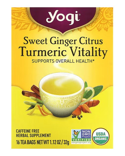 Yogi Tea - Infusion Sabor Curuma Y Citricos 32g