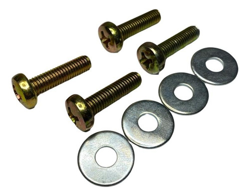 Parafuso Para Suporte Tv Universal + Arruelas Kit 4pç