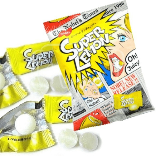 Balas Super Lemon Japonesa Nobel - 20 Balas - 84g
