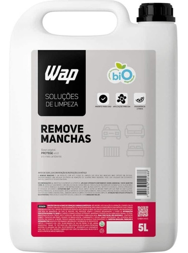 Removedor Nano4you de manchas de tecidos e estofados Wap 5L