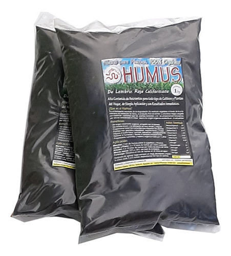 Abono Orgánico Humus De Lombriz 2 Kilos Todo Tipo De Plantas