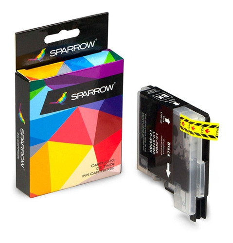 Cartucho Sparrow Negro Lc980 Compatible Brother Dcp-165c Y+