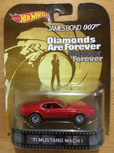 Hot Wheels James Bond 007 Mustang 71 Match 1 Serie Retro .