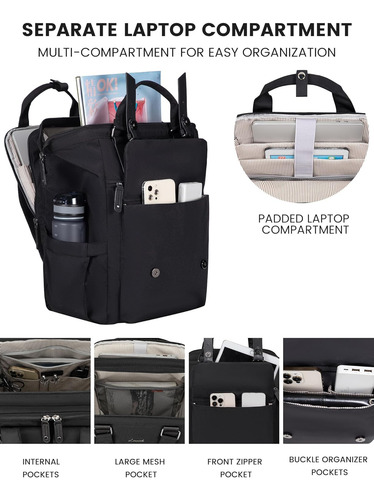 Mochila Para Computadora Portátil Para Mujer, Mochila De Via