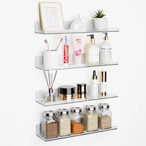 Comprar Conjunto De 4 Estantes De Acrílico Para Pared, Estantes De A
