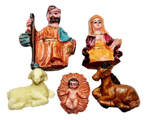 Juego En Miniatura De 5 Accesorios De Adorno Navideño Del