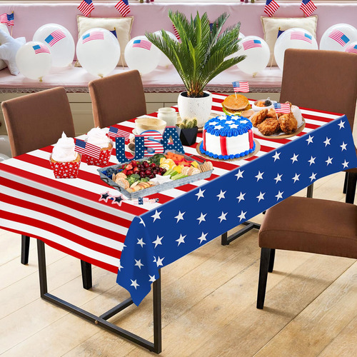 Mantel Litmitfu Con La Bandera Estadounidense Del 4 De Julio