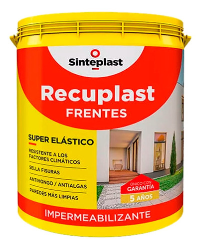 Recuplast Frentes Impermeabilizante Blanco 20 Lts Sinteplast