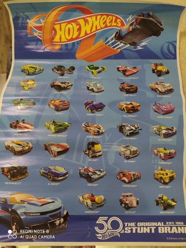 Pôster Carros Hot Wheels Ano 2018