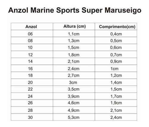 Anzol Super Maruseigo 28 Marine Sports Cart C/10