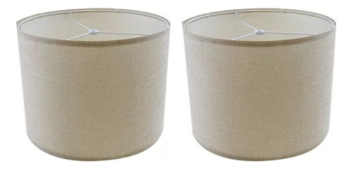 L Lámparas De Lino Natural Lamp Shades, Lámpara De Tela De