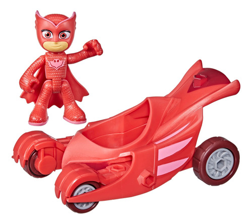 Auto Pj Masks Búho Deslizador Con Muñeco Ululette Articulada