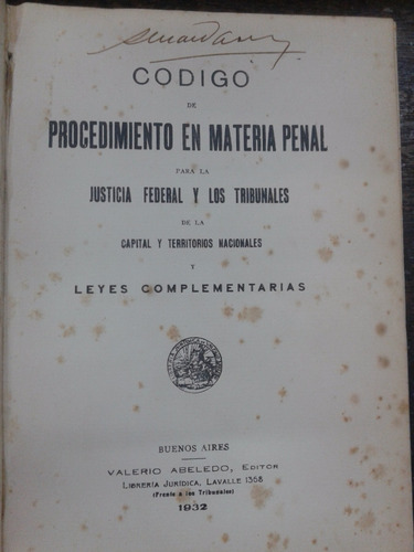 Codigo De Procedimiento En Materia Penal Para La Justicia *
