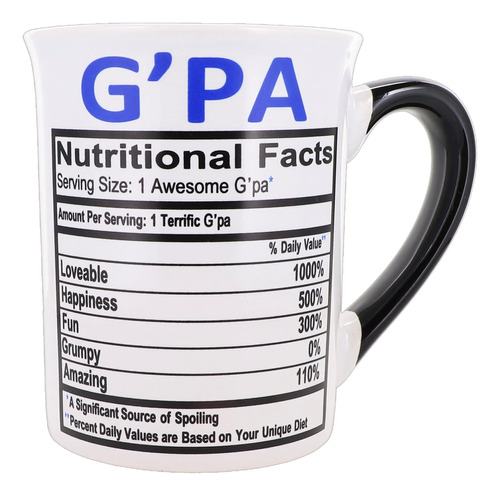 Taza Cottage Creek Gpa, 16 Oz. Taza De Café De Cerámica G-pa