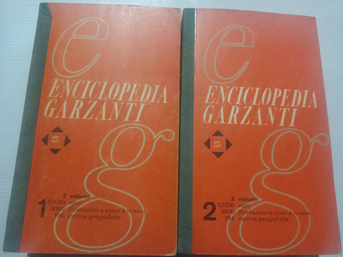 Enciclopedia Garzanti En Italiano 2 Tomos