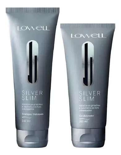 comprar Lowell Kit Matizador Silver Slim Shampoo 240ml + Cond 200ml