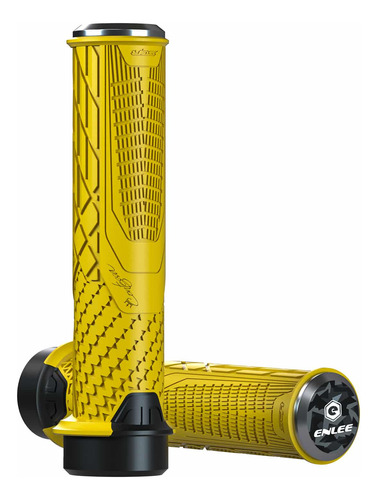 Puño Enlee Amarillo C/lock On / Mtbikecl