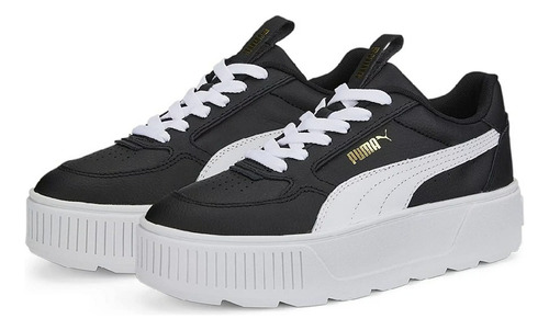 Tenis Puma Karmen Rebelle Negro Blanco Mujer 387212-04