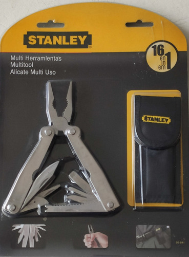 Alicate Multi Herramientas Pinza Stanley 16 En 1 Con Estuche