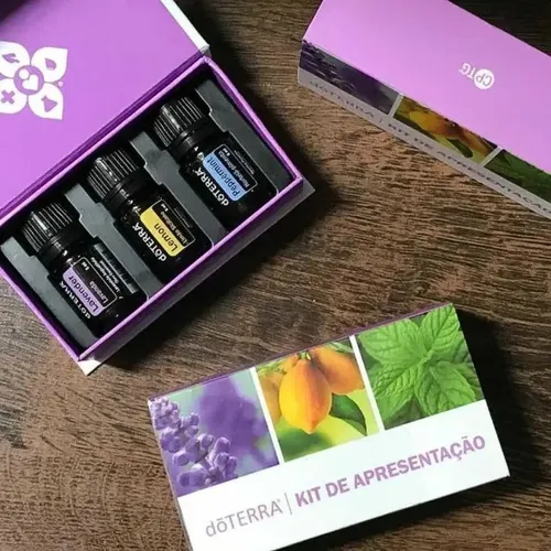 Doterra Kit Apresentação 3 Óleos 5ml Peppermint,lemon,lavand