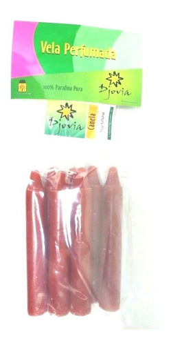 Vela Palito Perfumada Canela 21 Velas - Dinheiro E Sorte