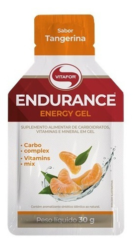 Kit 6x: Endurance Energy Carbo Gel Tangerina Vitafor 30g
