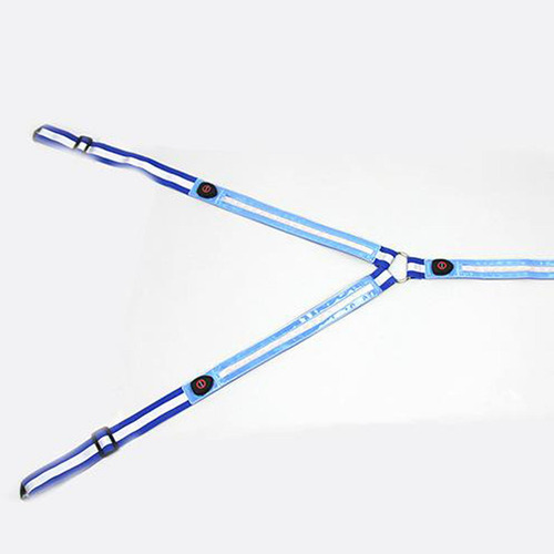 Led Cuello De Pecho De Caballo Brillante Reflectante Azul