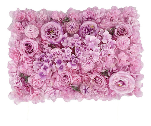 Painel De Flores Artificiais Diy Cenário De Flores Rosas