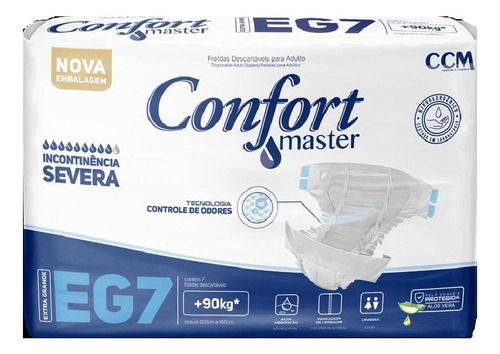 Fralda Geriátrica Confort Master Regular Extra G 7 Unidades