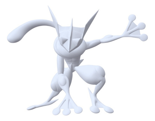 Figura 3d Greninja Pokemon Para Pintar