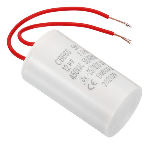 12uf Capacitor Para Ventilador 450v 2 Wires